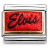 CT6672 Elvis on Red Italian Charm