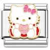 CT6677 Kitty Pink and Red Italian Charm