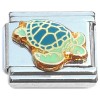CT6960 Swimming Sea Turtle Italian Charm