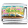 CT7168 Trees Water Colorful Sky Italian Charm