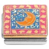CT7339 Moon Pink Blue Sparkles Italian Charm