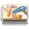 CT7382 I Do Hair White Italian Charm