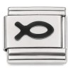 CT7556 Christian Jesus Fish Italian Charm