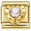 CT7665 Bling in Heart Gold Italian Charm