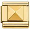 CT7758 Pyramid Design Gold Italian Charm