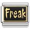 CT7760 Freak on Black Italian Charm