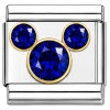 September Mouse Ear Birthstone Italian Charm