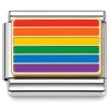 CT7884 Rainbow Pride Flag Italian Charm