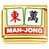 CT7911 Mah Jong Mahjong Gold Italian Charm