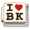 CT7944 I Love BK Brooklyn Italian Charm