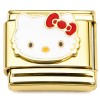 CT7955 Hello Kitty Red Bow Gold Italian Charm