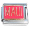 CT8072 Maui on Red Italian Charm