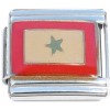 CT8102 Military Service Flag with Star Italian Charm