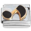 CT8129 Black Music Note Symbol Italian Charm