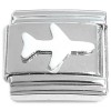 CT8142 White Airplane Italian Charm