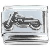 CT8760 Motorcycle Black Cruiser Style Italian Charm