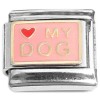 CT8914 Love My Dog Pink Italian Charm