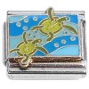 CT9929 Sea Turtles Swimming Italian Charm