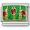 CT9932 Ladybugs Plants Italian Charm