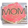 CT9963 Mom on Pink Flower Italian Charm