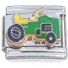 SA123 Big Green Tractor Italian Charm