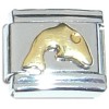 T141 Swimming Dolphin Jumping Italian Charm