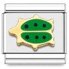 T306green Bug Beetle Green Italian Charm