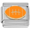 T3111 Orange Football Italian Charm