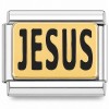 T3142black Jesus in Black Italian Charm
