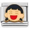 T3293 Laughing Face Italian Charm /