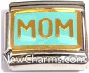T389ltblue Mom On Light Blue Italian Charm