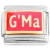 T398red G'Ma for Grandma Red Italian Charm