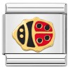 T494 Red Ladybug Spots Italian Charm
