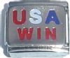 T599silver USA Win Italian Charm