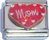 CT9012 Mom on Red Heart Italian Charm
