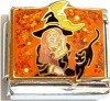 CT9255 Which Cat Moon Orange Italian Charm