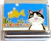 CT9268 Cat and Fish Italian Charm
