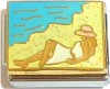 CT9327 Woman on Beach Italian Charm
