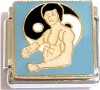 Martial Arts Stance Italian Charm