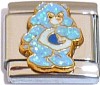 CT6196 Grumpy Bear GLITTER Italian Charm