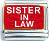 CT6383 Sister in Law on Red Italian Charm