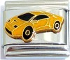 CT6504 Yellow Sports Car Italian Charm