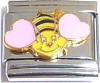 CT6594 Bee with Hearts Italian Charm