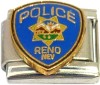 CT6673 Police Badge Italian Charm