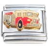 CT9822 Red Fire Truck Italian Charm