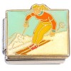 CT9827 Snow Skiing Skier Italian Charm