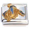 CT9838 Bucking Bronco Horse Rider Italian Charm