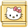 TG2027 Hello Kitty Pink Bow Gold Value Italian Charm