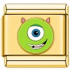 TG2032 One Eye Cartoon Face Gold Value Italian Charm