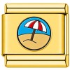 TG2035 Sandy Beach Umbrella Gold Value Italian Charm